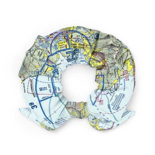 Honolulu Sectional Chart scrunchie