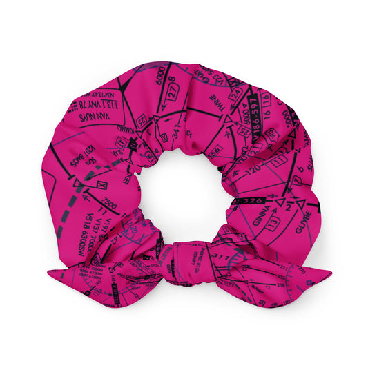 Enroute Low Altitude Chart - pink scrunchie