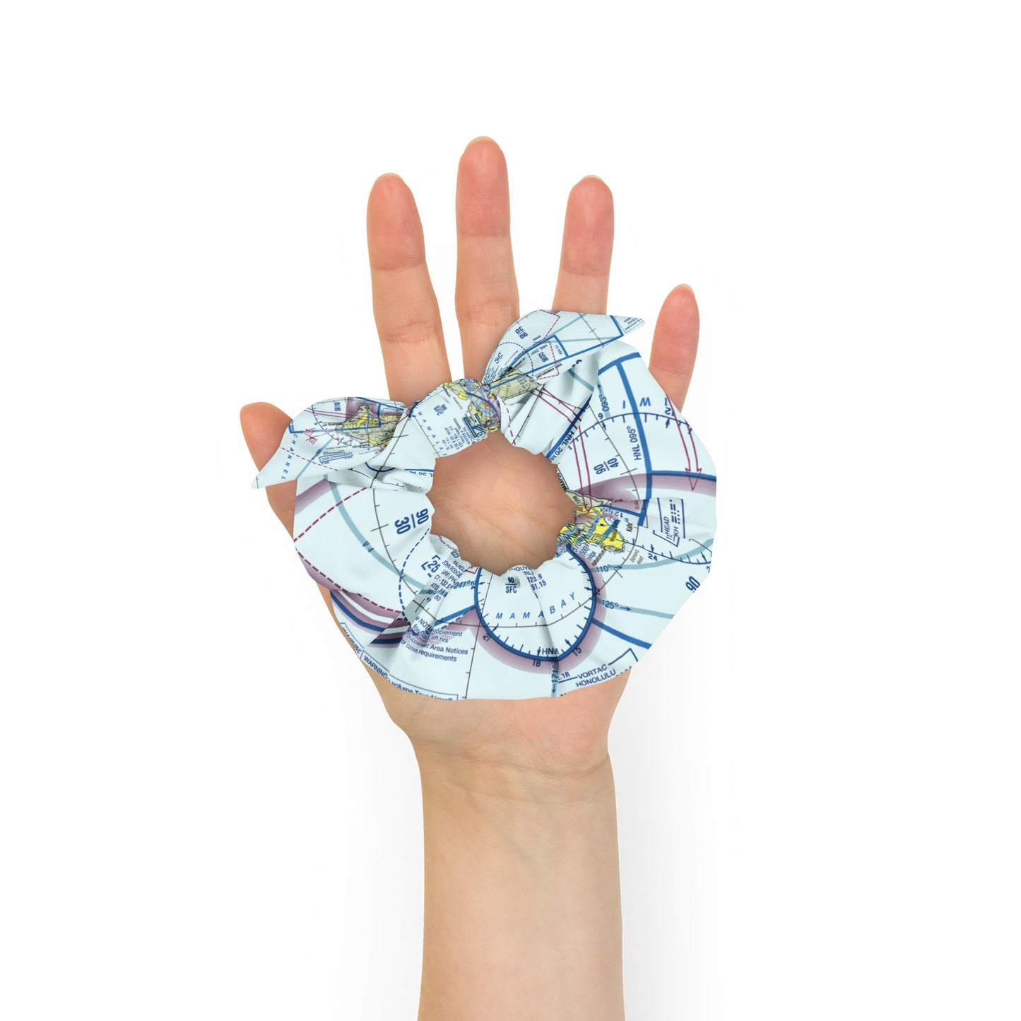 Honolulu Sectional Chart scrunchie