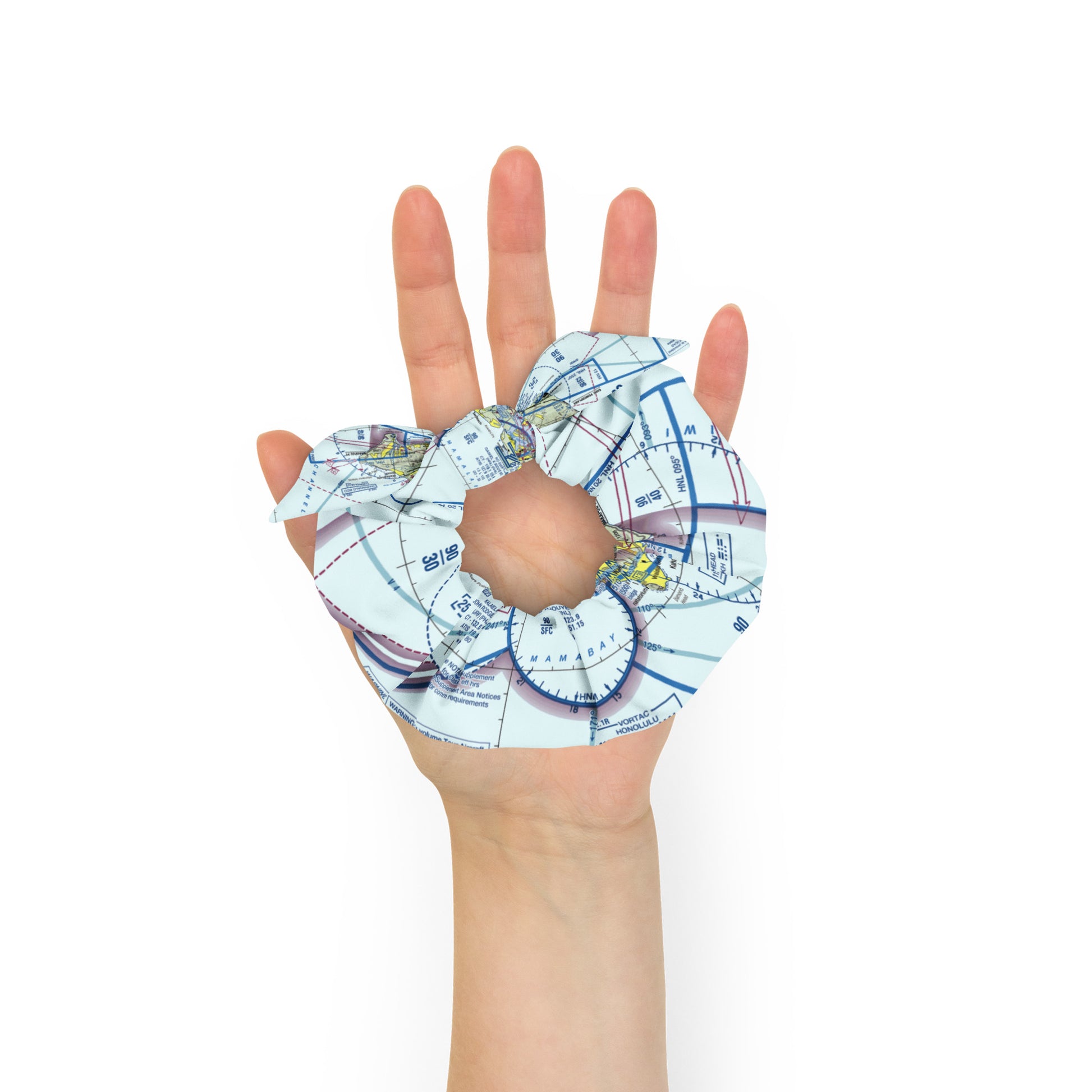 Honolulu Sectional Chart scrunchie
