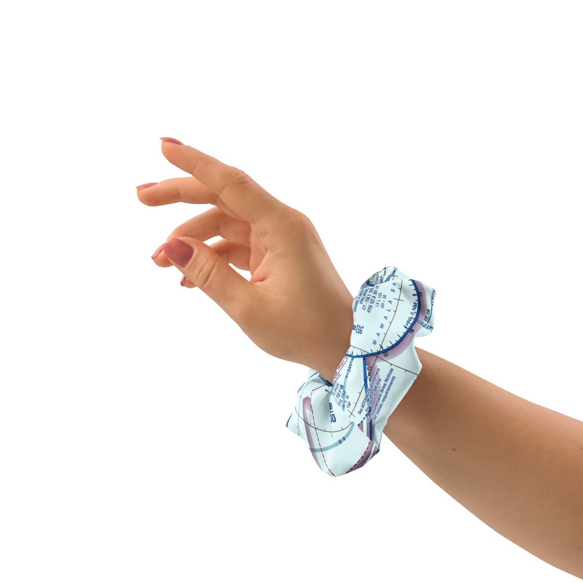 Honolulu Sectional Chart scrunchie