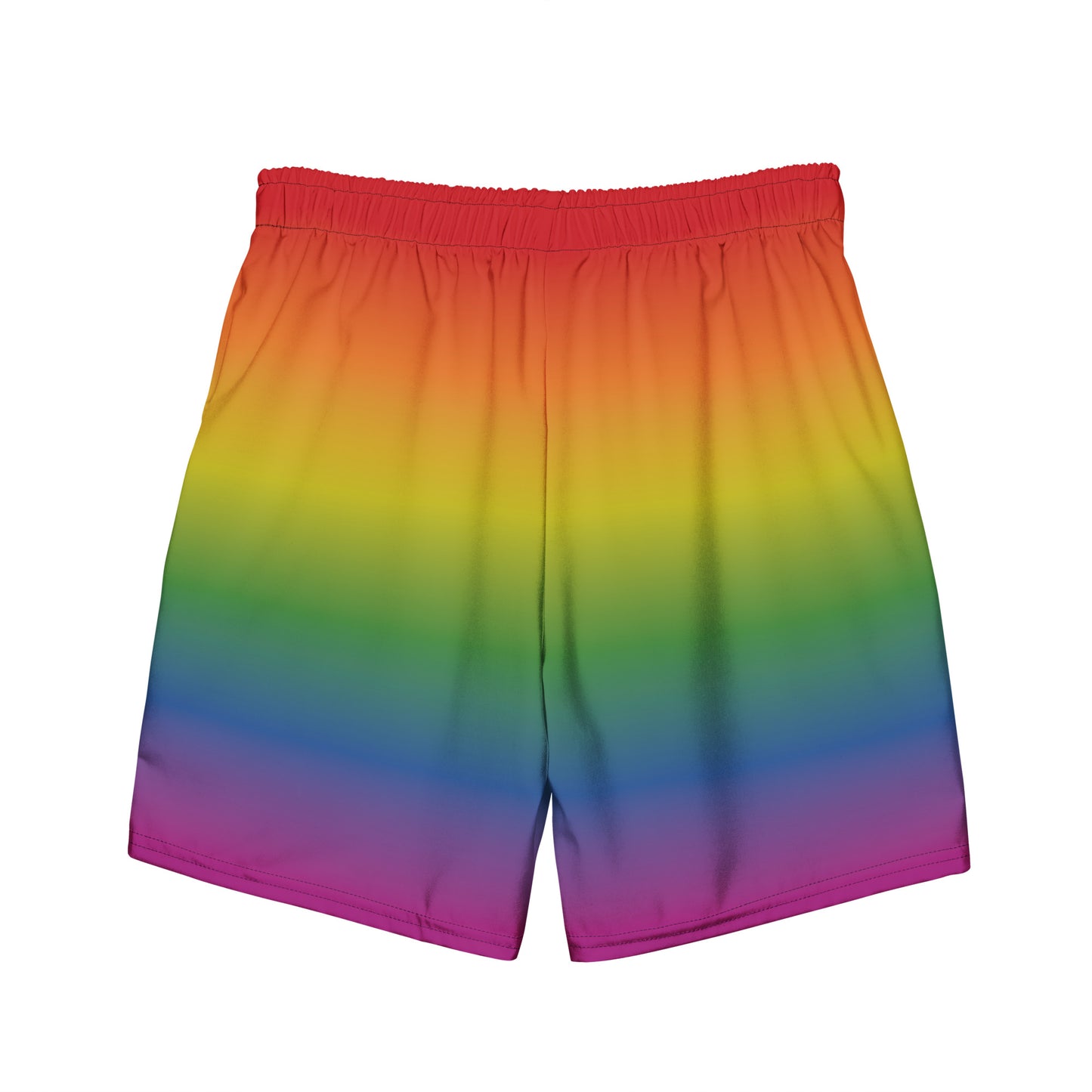 Rainbow men's swim trunks
