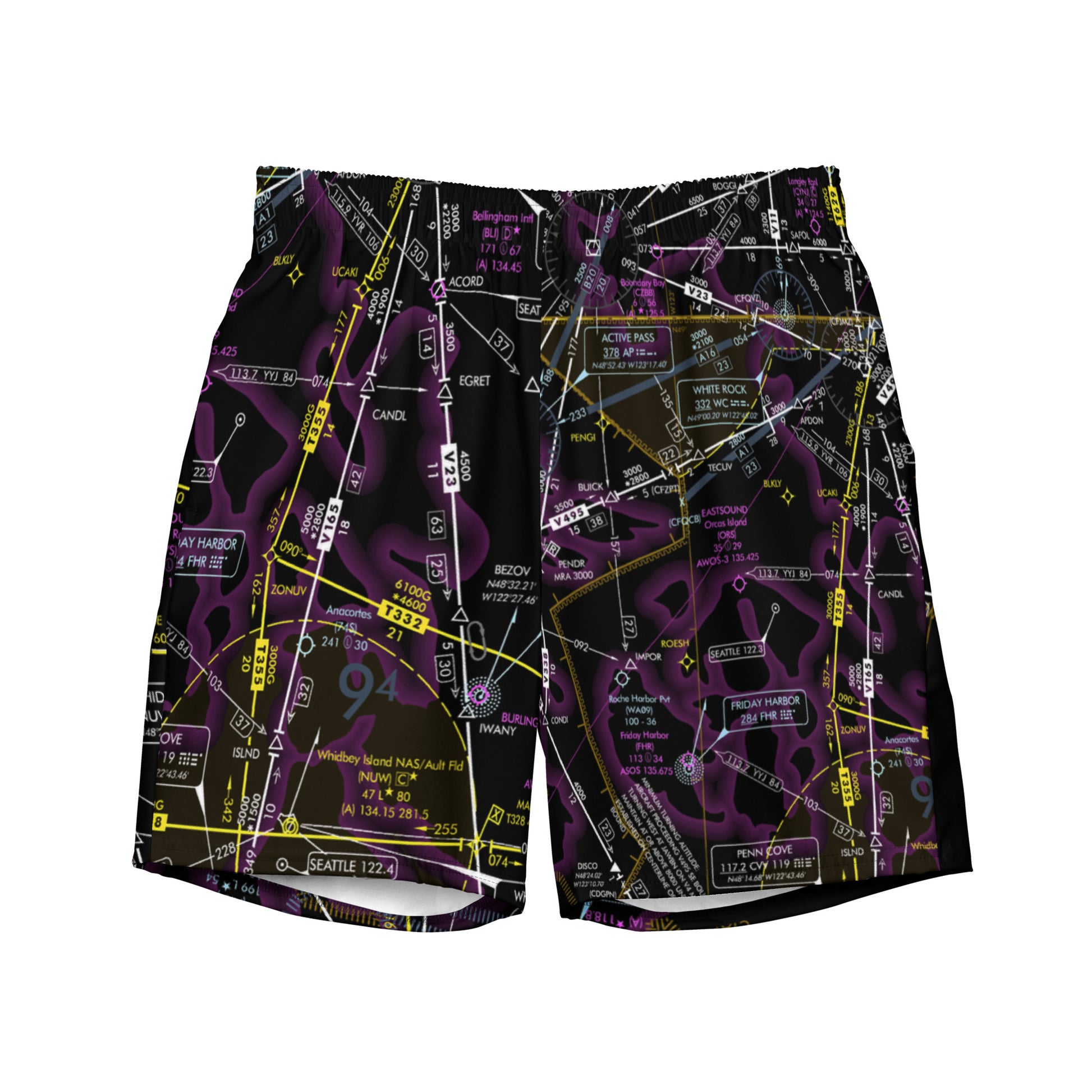 Enroute Low Altitude (ELUS1) Chart - men's swim trunks (invert)