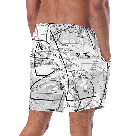 Phoenix TAC Chart - men's swim trunks (b&w)