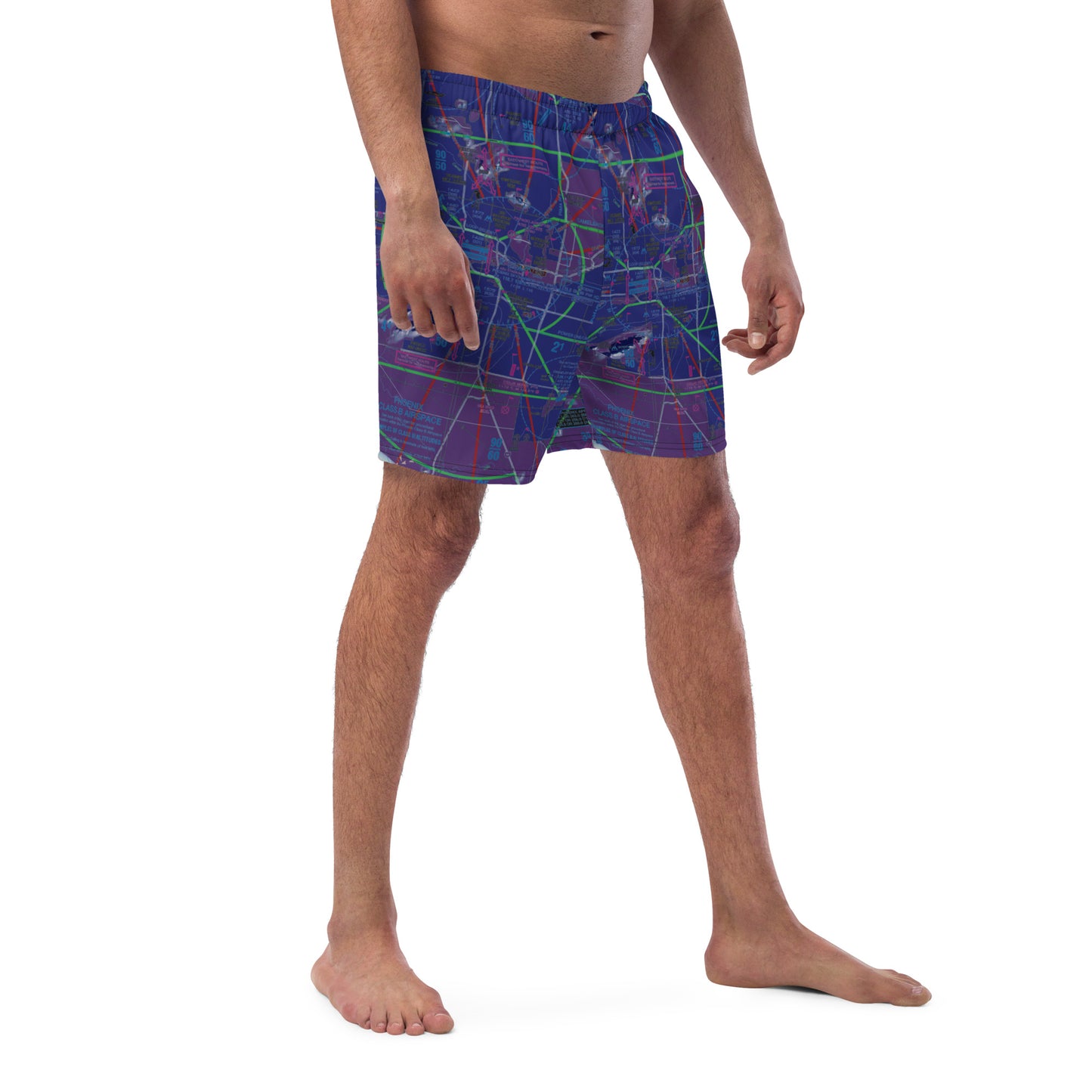 Phoenix TAC Chart men's swim trunks (invert)