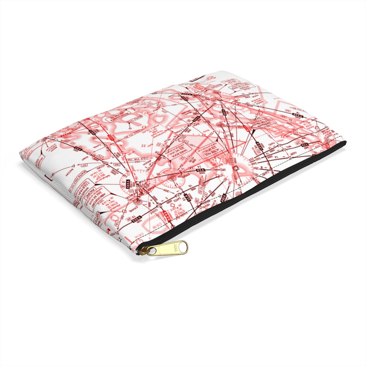 Enroute Low Altitude Chart Accessory Pouch (red&white)