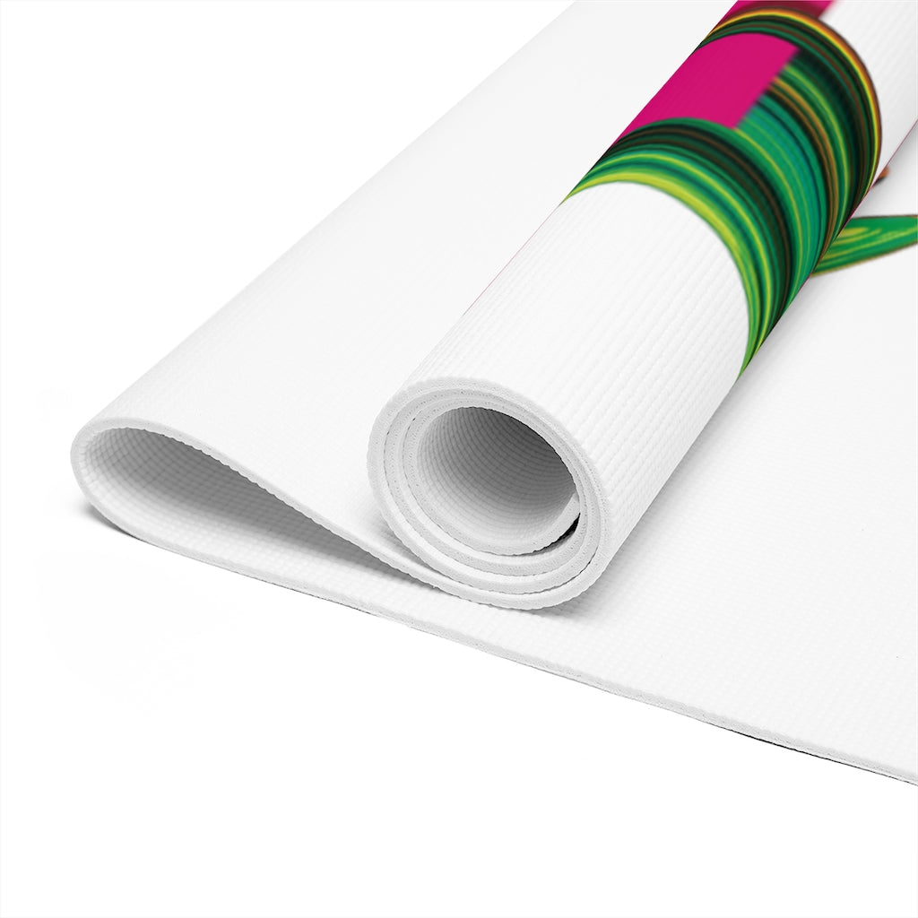 Pilot yoga mat (pink/green)