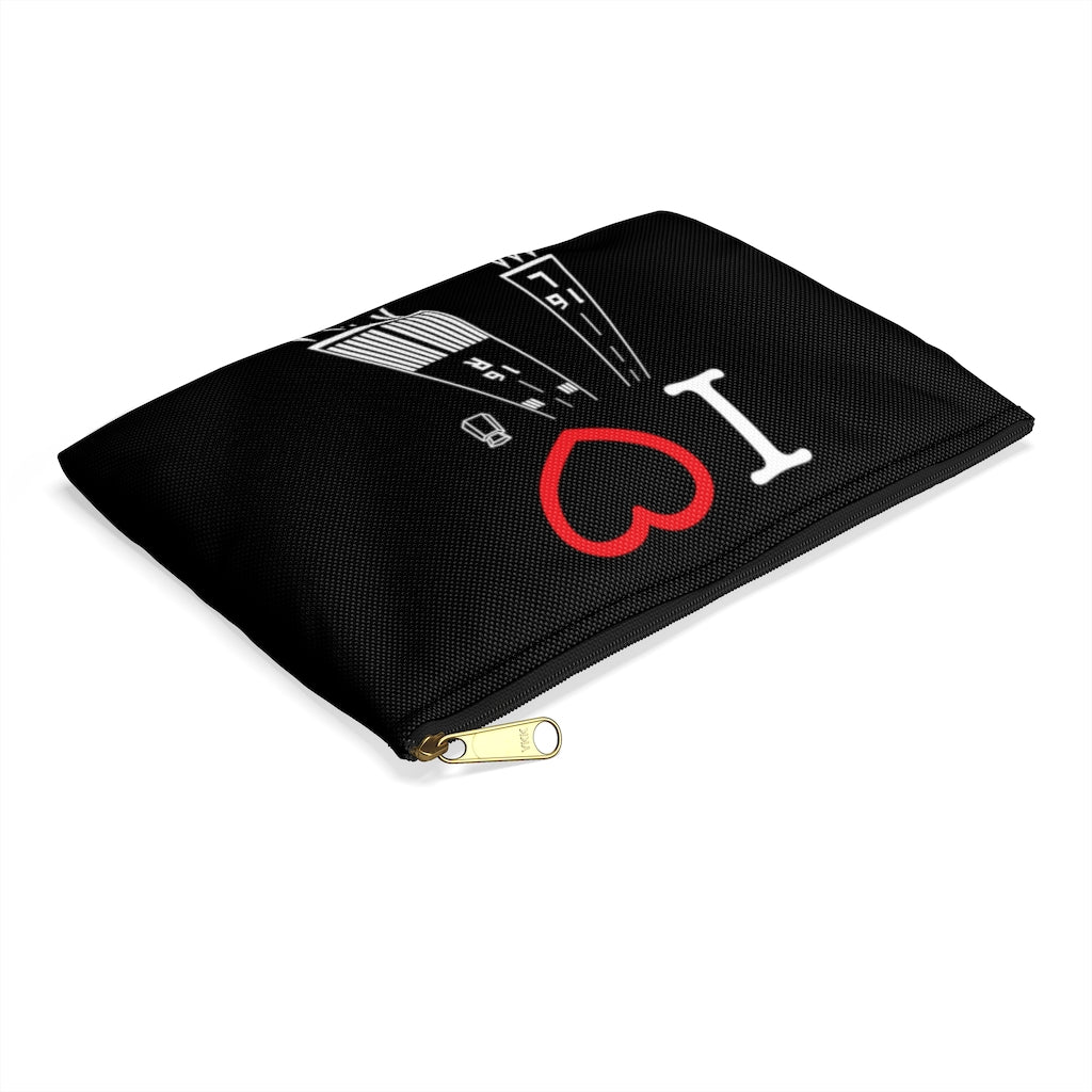 Van Nuys Airport Runways 16L - 16R / 34L - 34R Accessory Pouch (black)