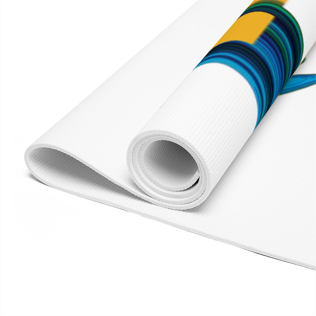 Pilot yoga mat (yellow/blue)