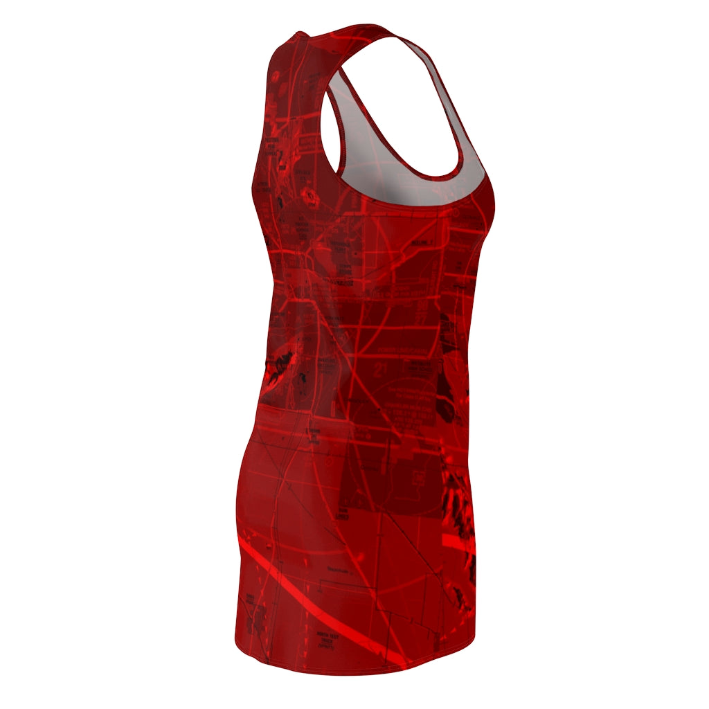 Phoenix TAC Chart racerback dress (red)