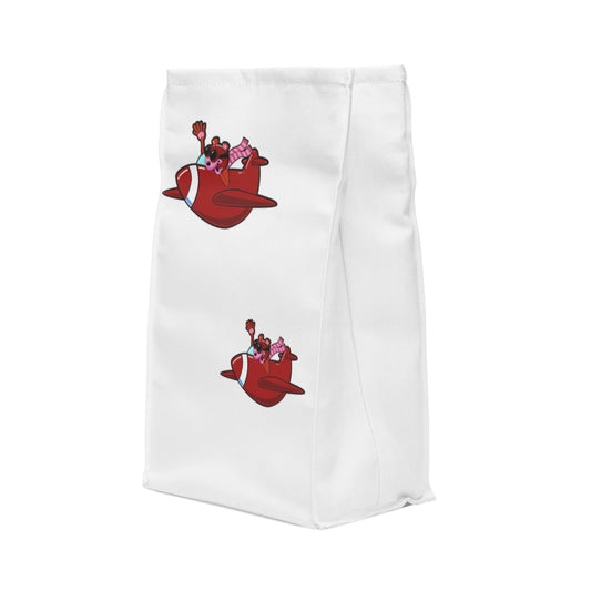 Little red airplane lunch bag