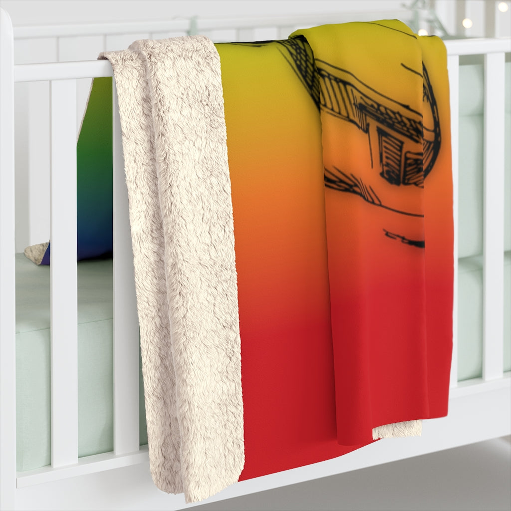 Aero 1 sherpa fleece blanket