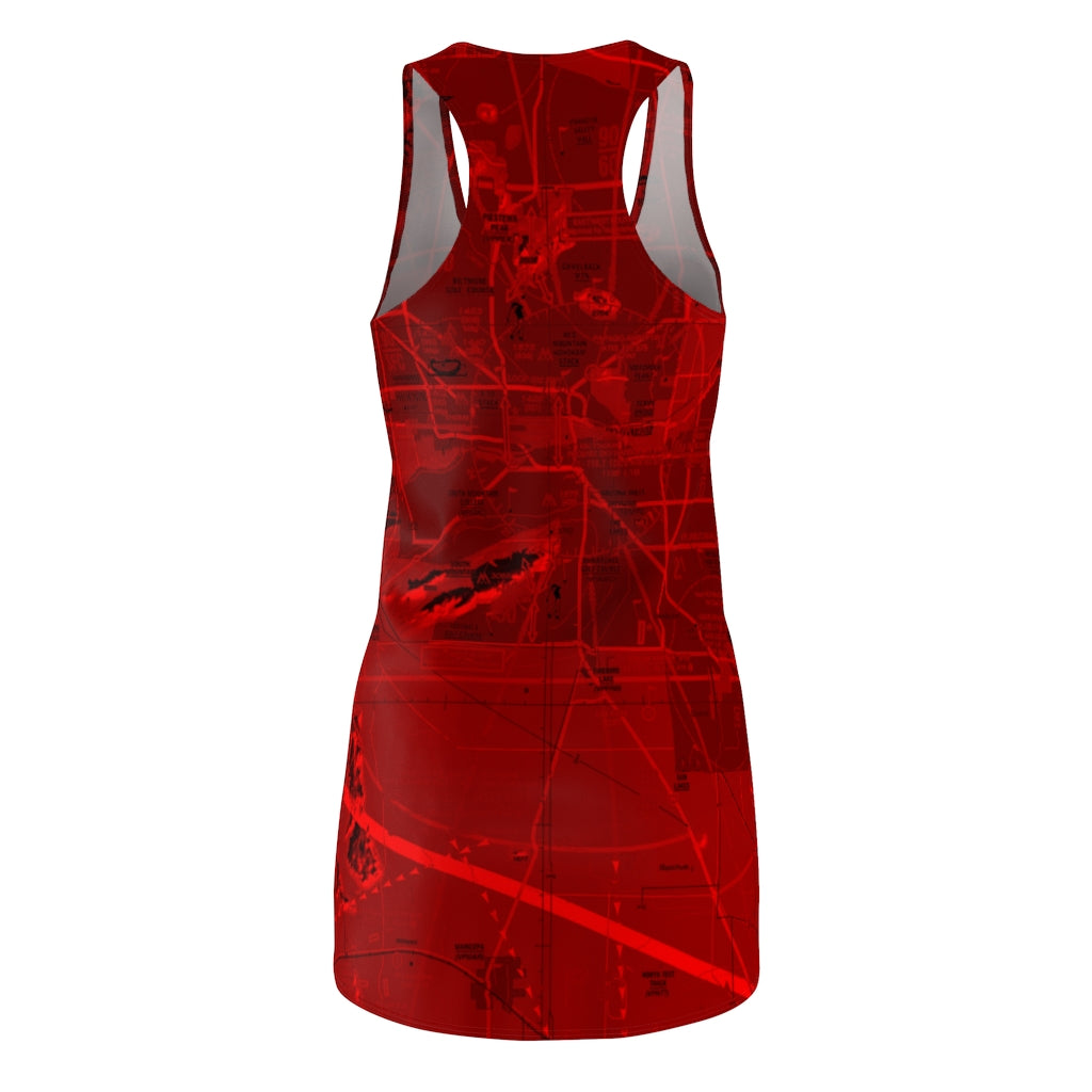 Phoenix TAC Chart racerback dress (red)