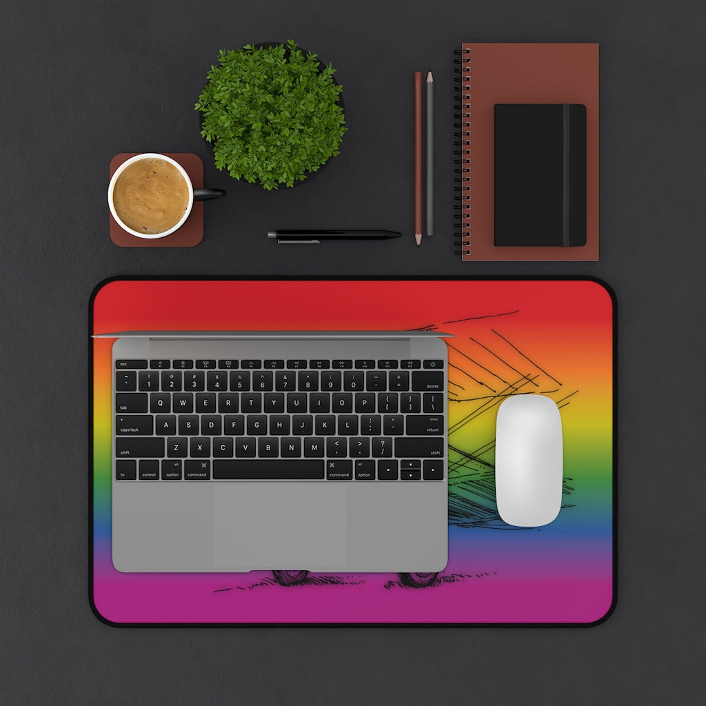 Rainbow Aero 4 desk mat