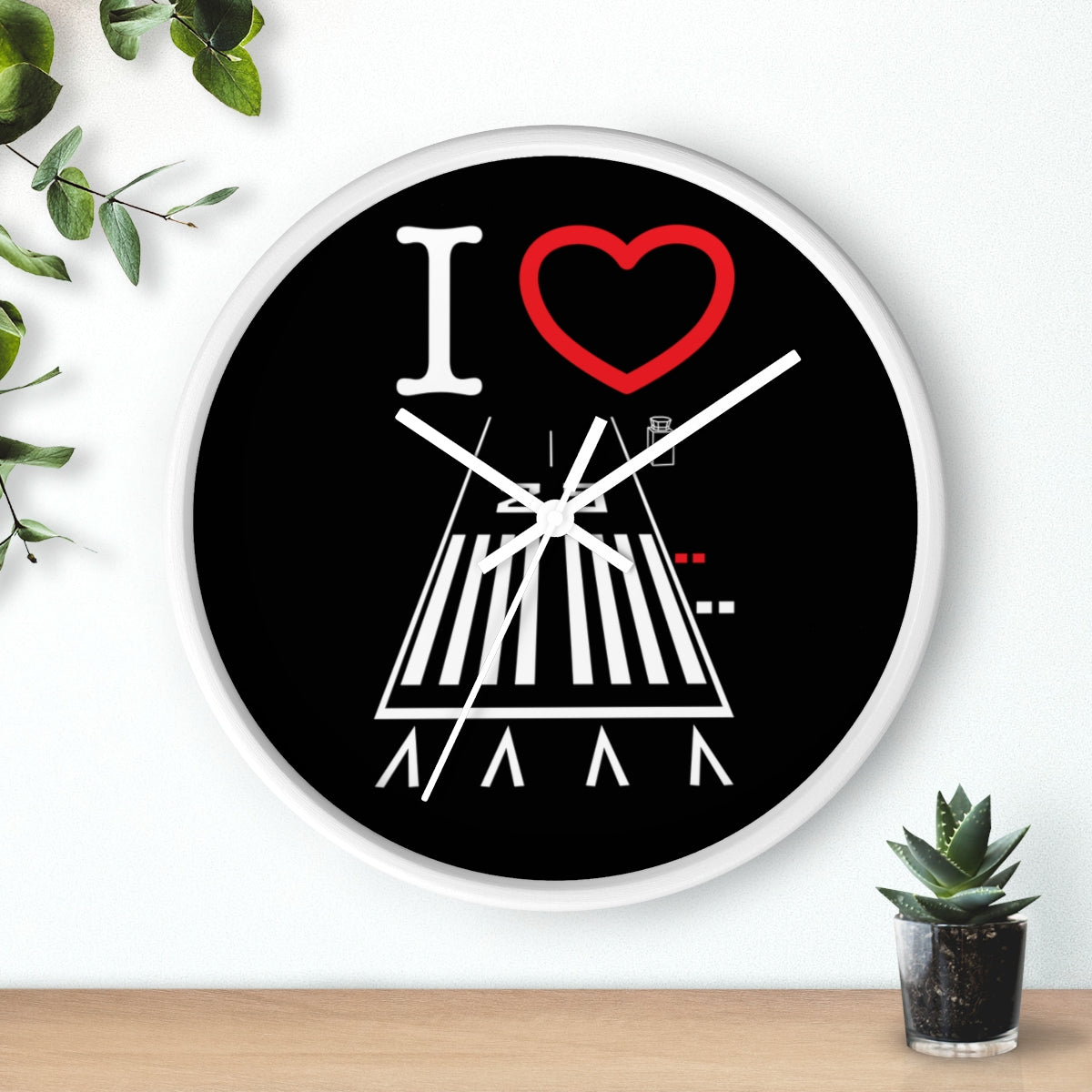 Hawthorne Airport Runway 25 wall clock