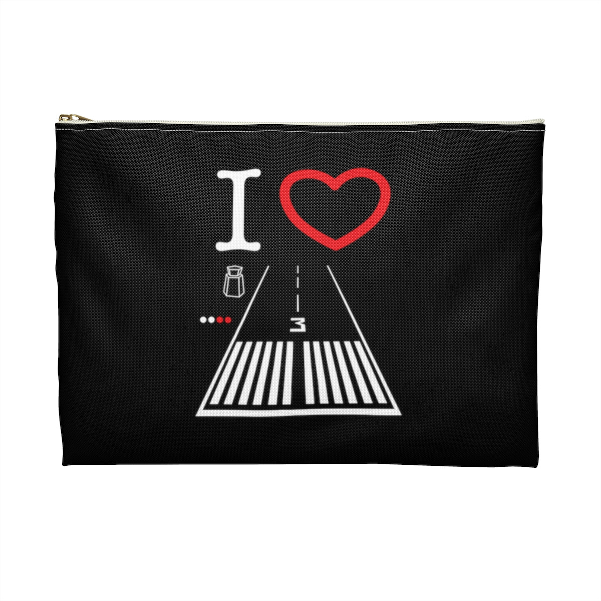 Santa Monica Airport Runway 21 / 3 Accessory Pouch (black)