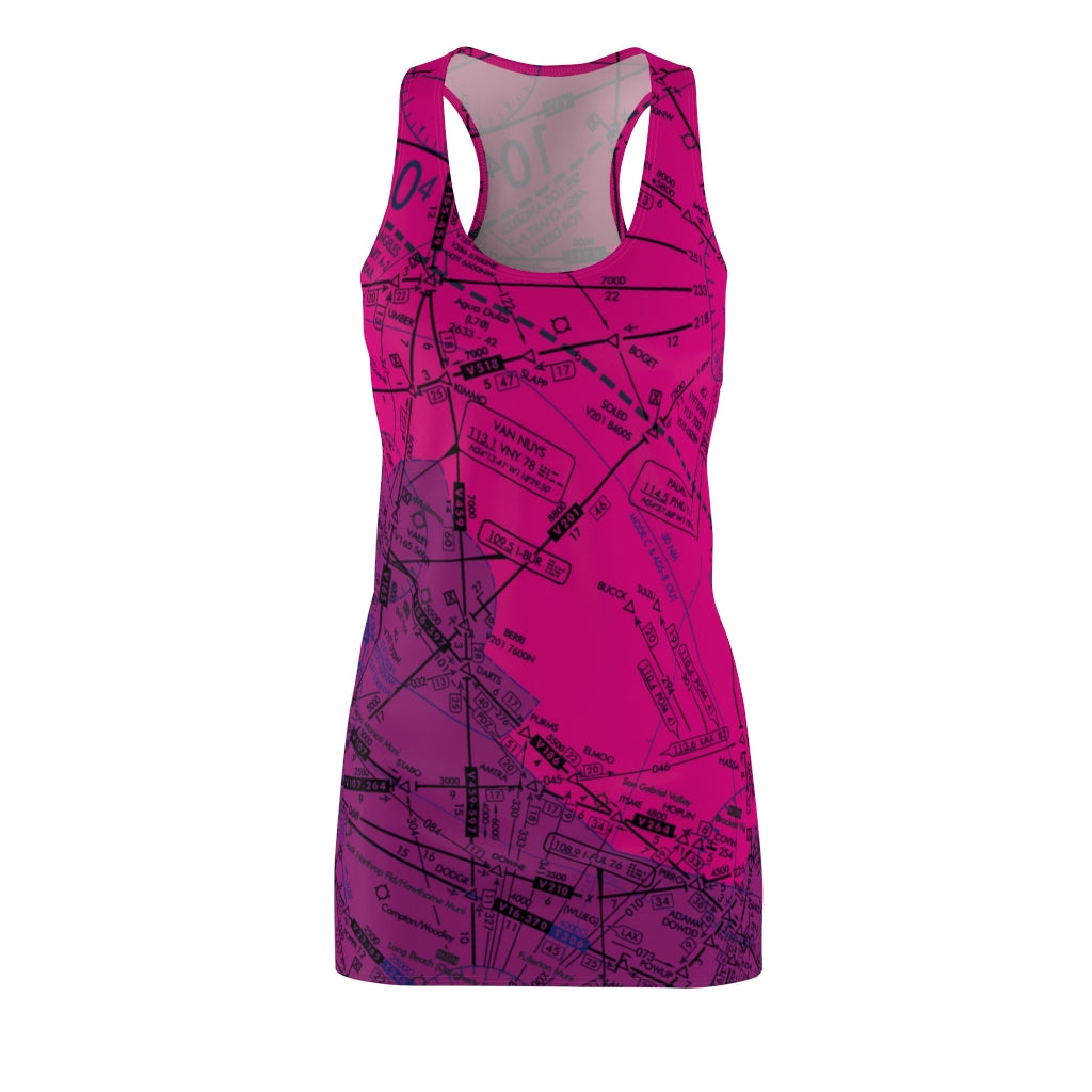 Enroute Low Altitude Chart - Racerback Dress (pink)