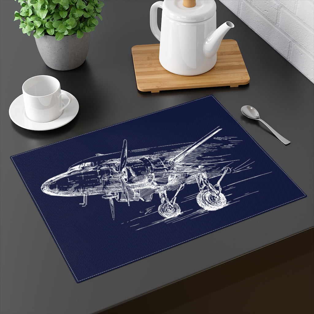Kitchen placemat - Aero 3 (blue)