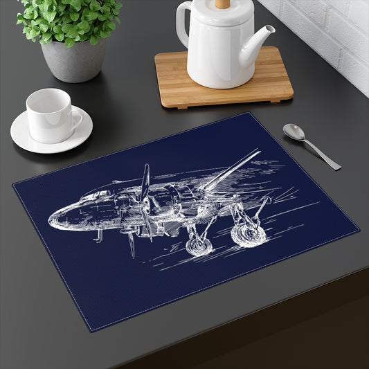 Kitchen placemat - Aero 3 (blue)