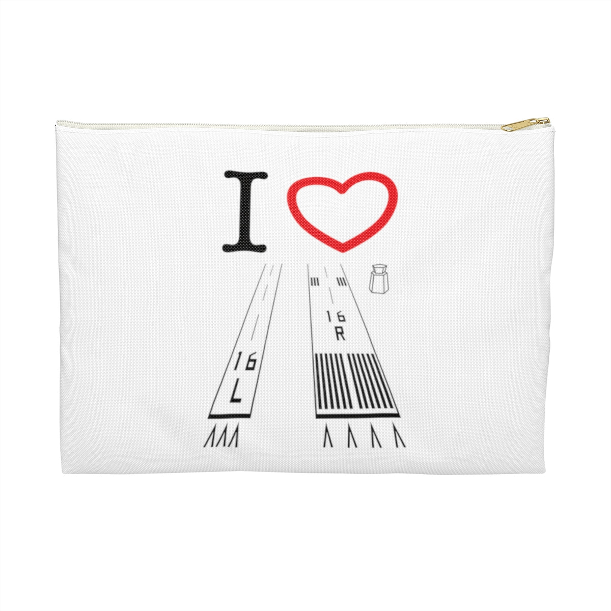 Van Nuys Airport Runways 16L - 16R / 34L - 34R Accessory Pouch