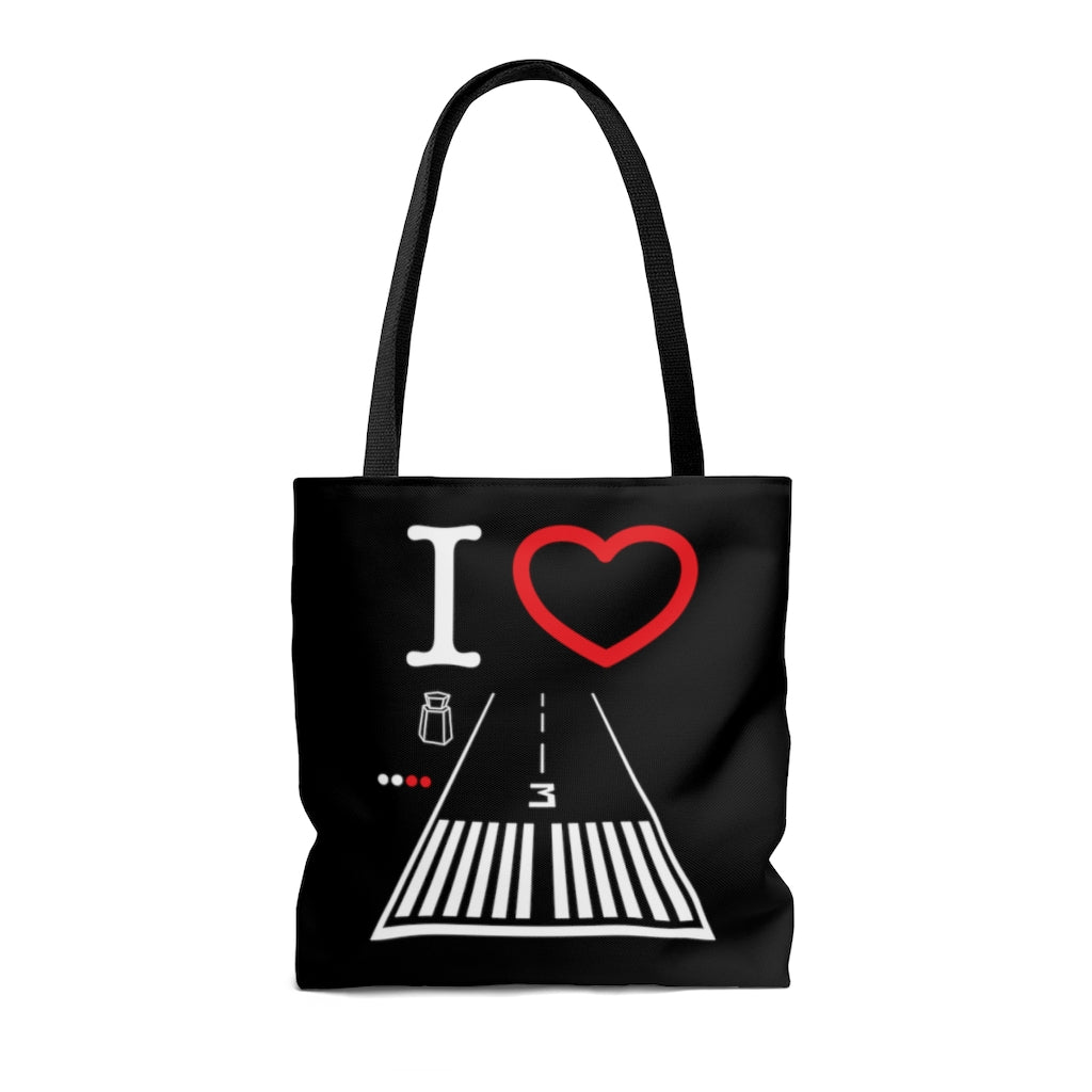 Santa Monica Airport Runway 21 / 3 - tote bag (black)