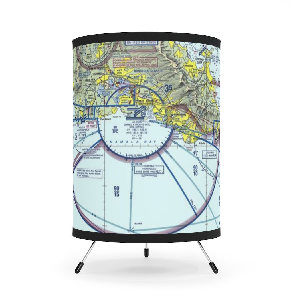 Honolulu Sectional Chart - Tripod Lamp