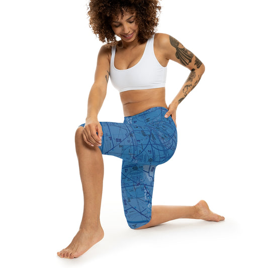 Phoenix TAC Chart capri leggings (blue)