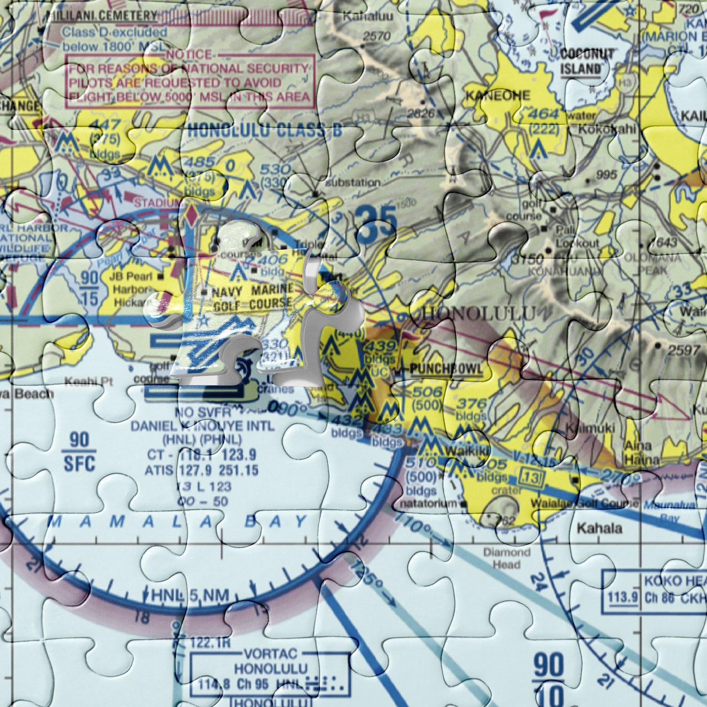 Honolulu Sectional Chart jigsaw puzzle