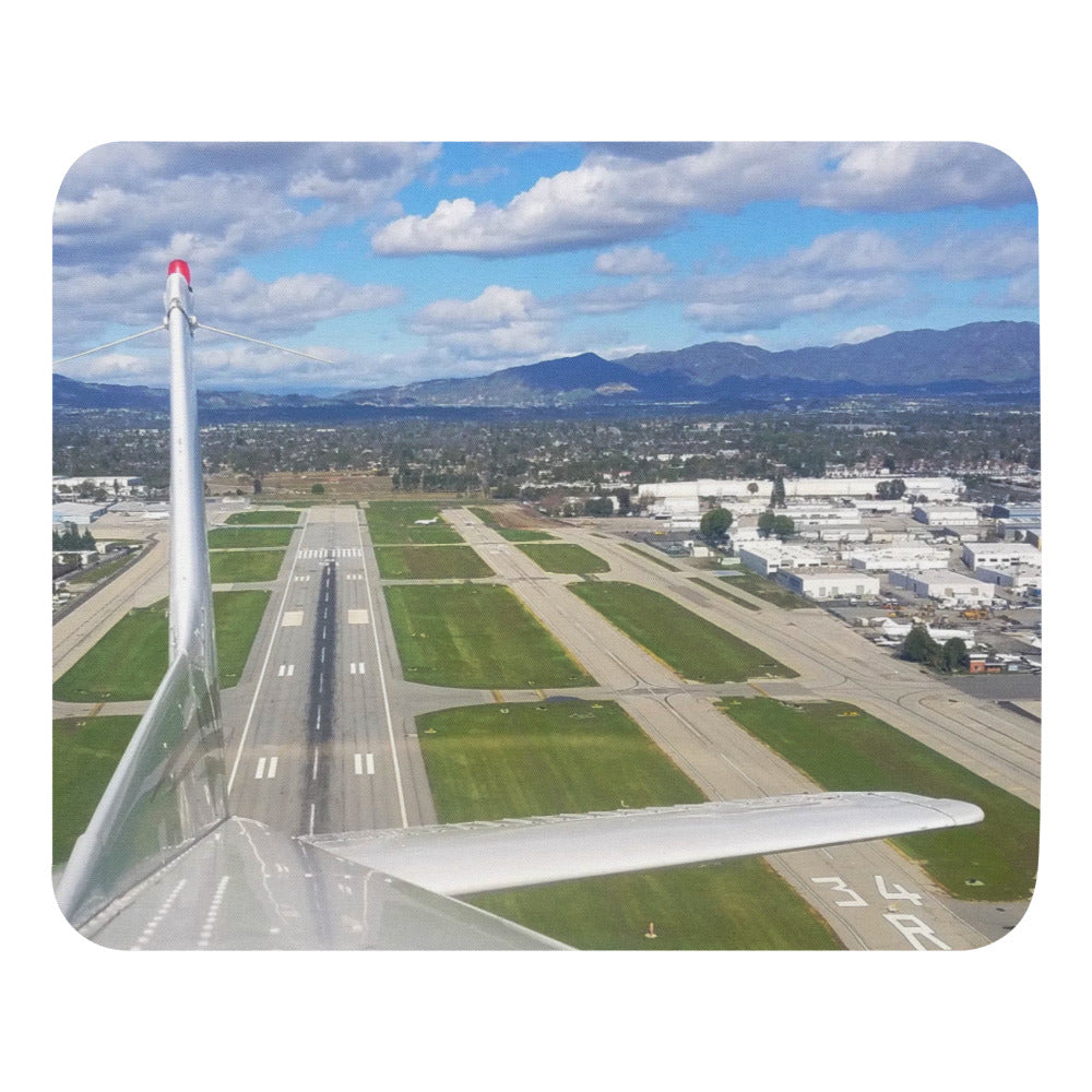 Departing Van Nuys Airport mouse pad