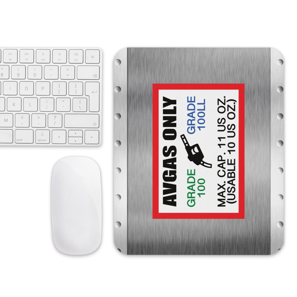 AVGAS / 100LL fuel only mouse pad