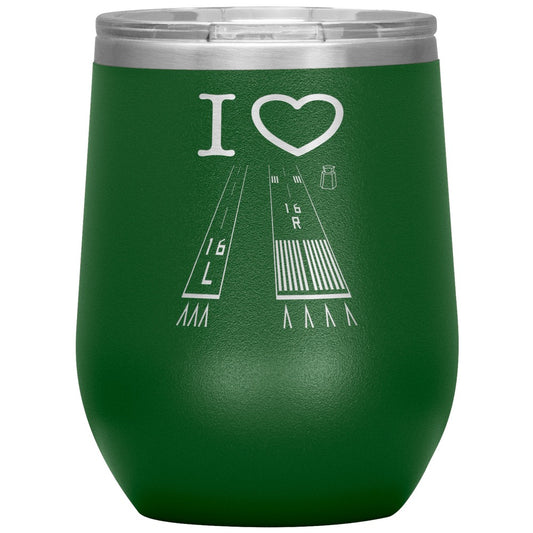 Van Nuys Airport Runways 16L - 16R - 12 oz. tumbler
