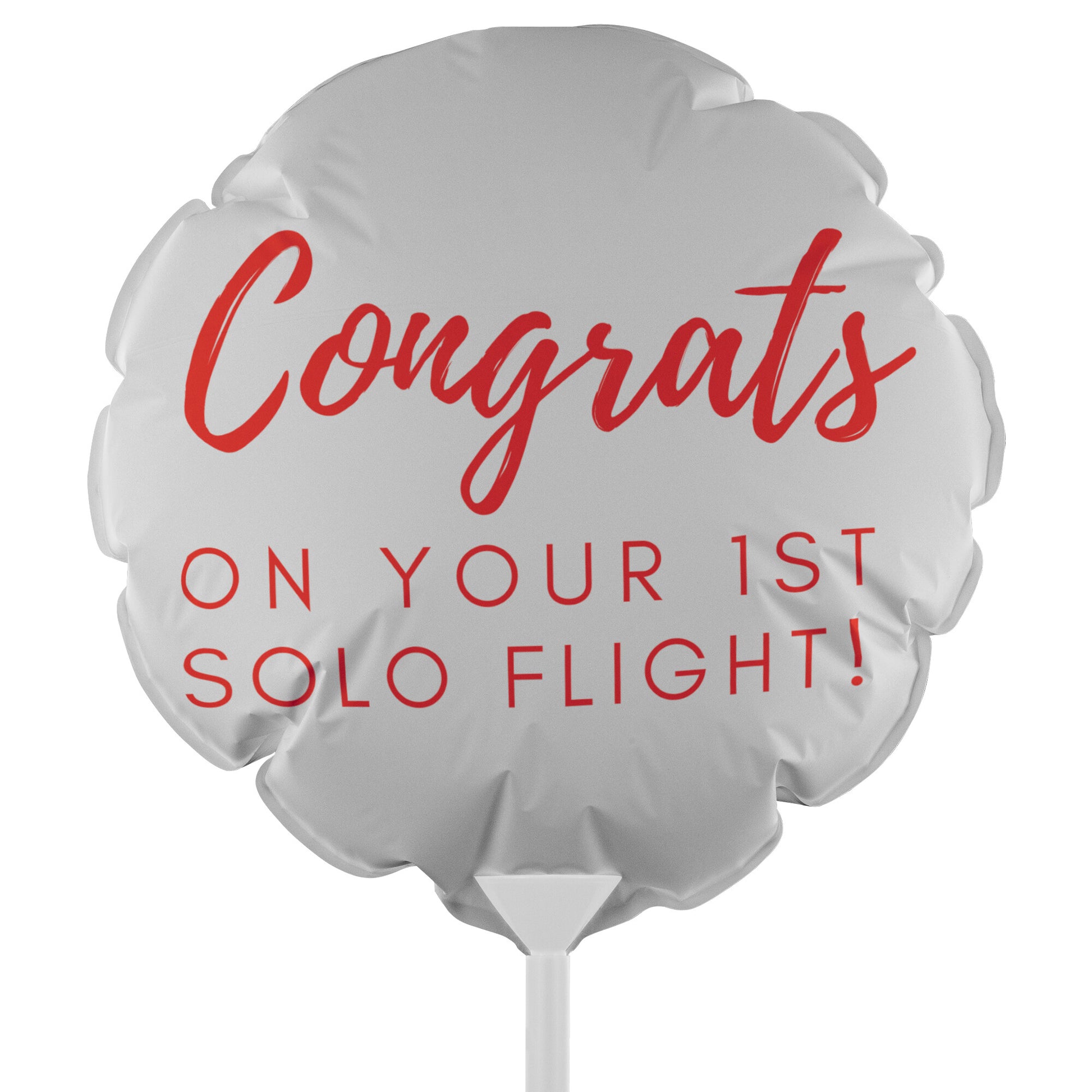 Congrats on your first solo flight! - reusable balloon
