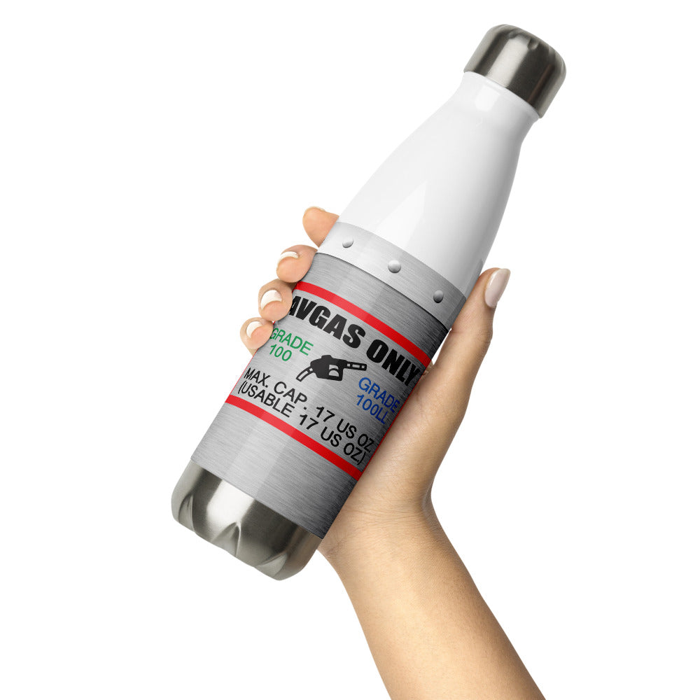 AVGAS / 100LL fuel only Stainless Steel 17 oz. Water Bottle