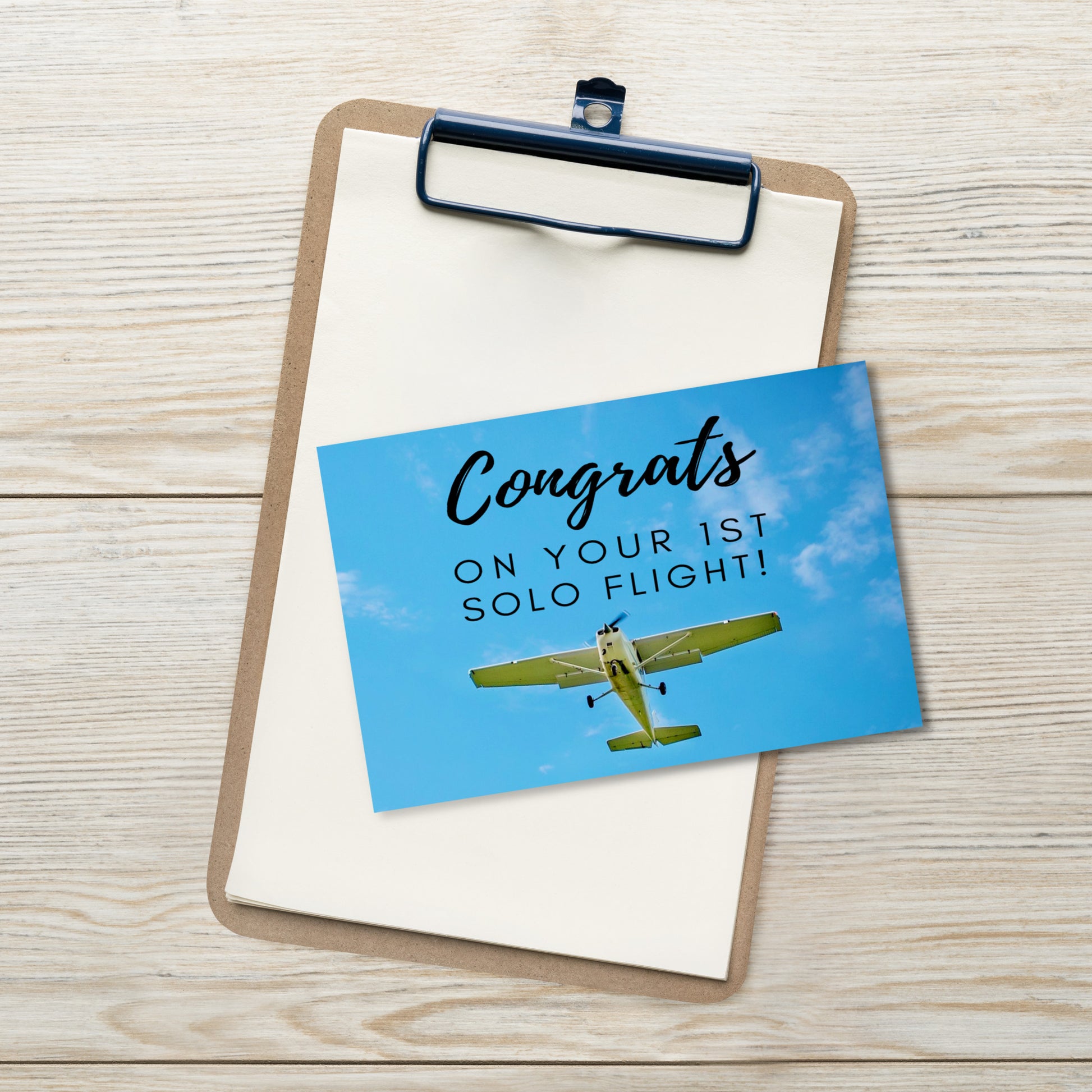 Congrats on your 1st Solo Flight! - postcard (Cessna)