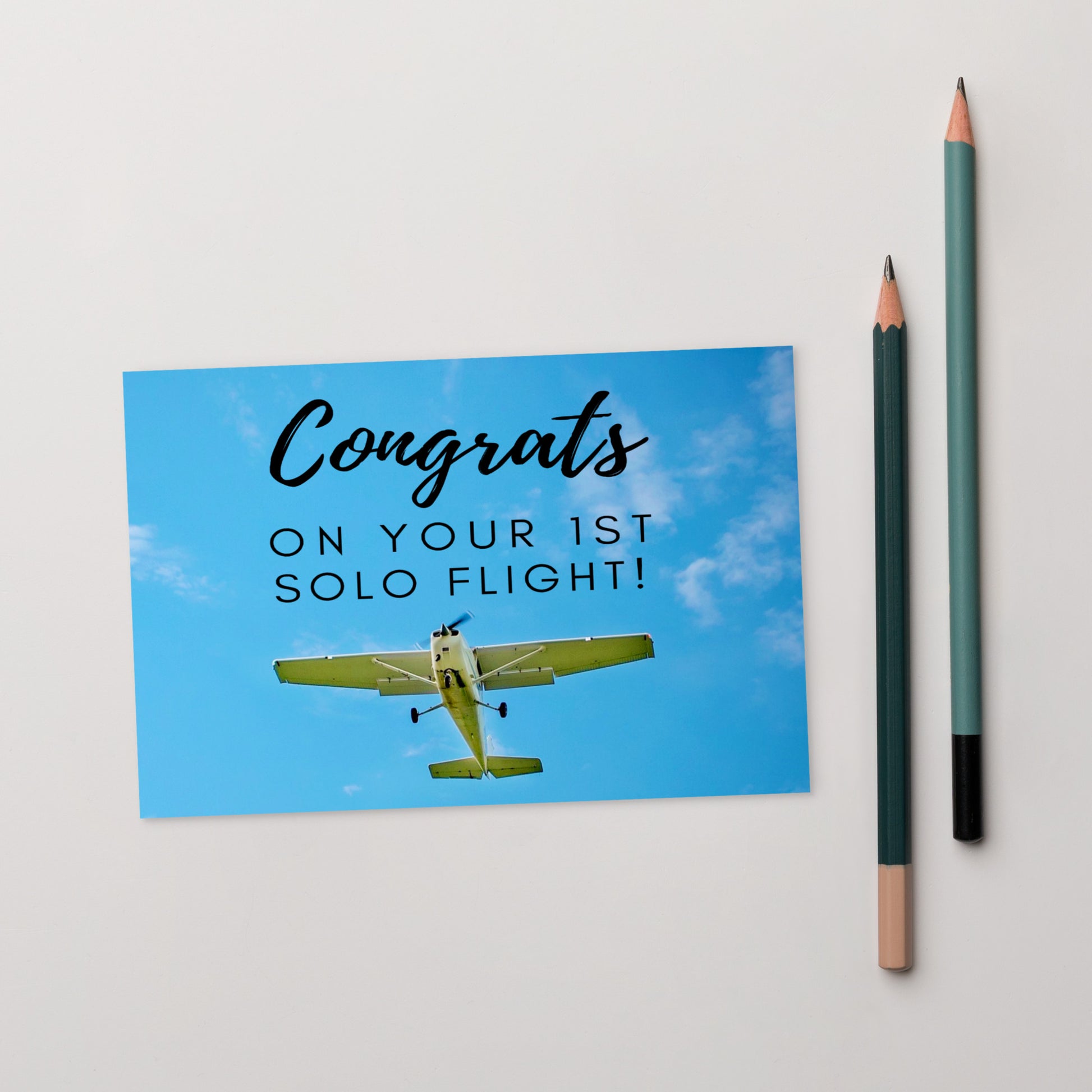 Congrats on your 1st Solo Flight! - postcard (Cessna)