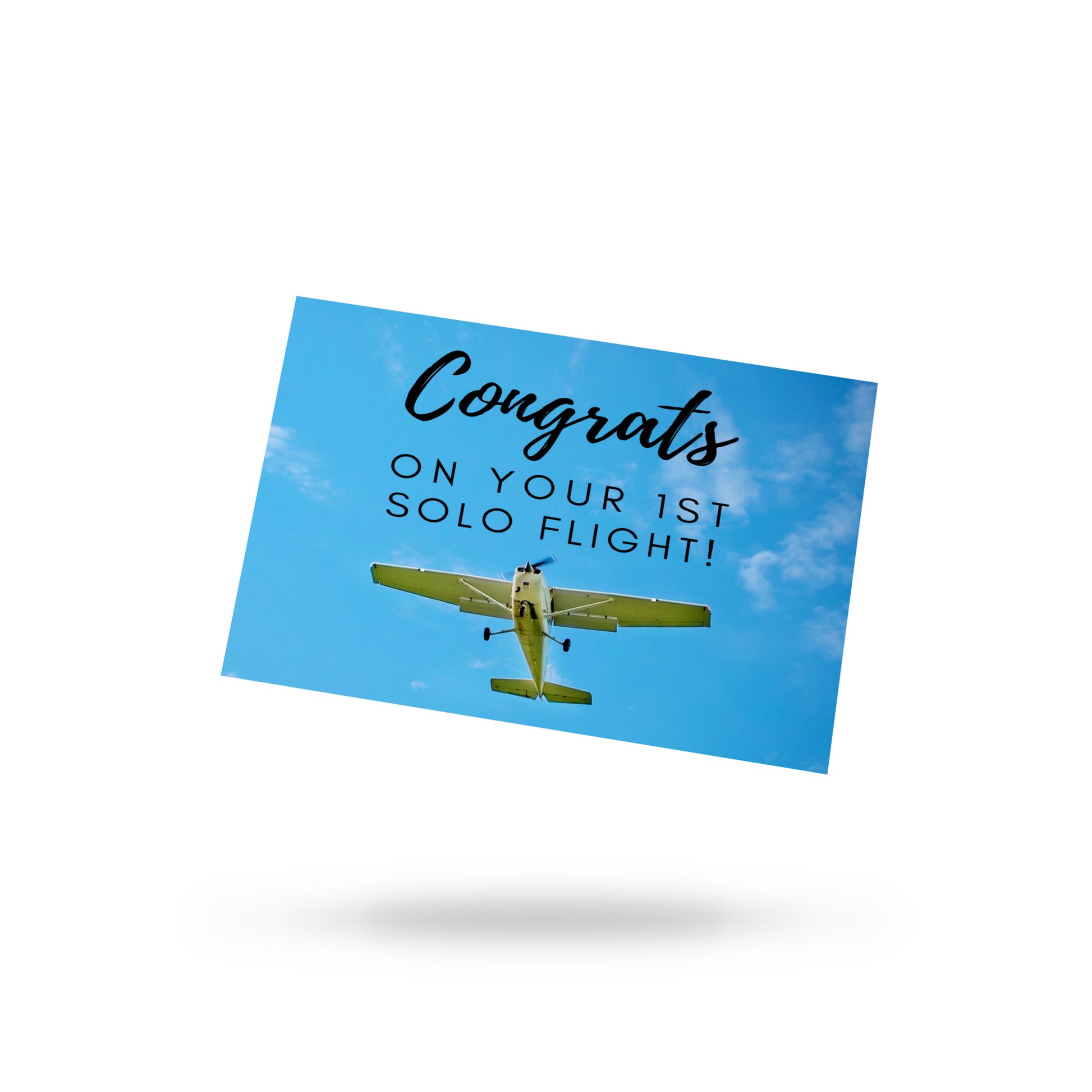 Congrats on your 1st Solo Flight! - postcard (Cessna)