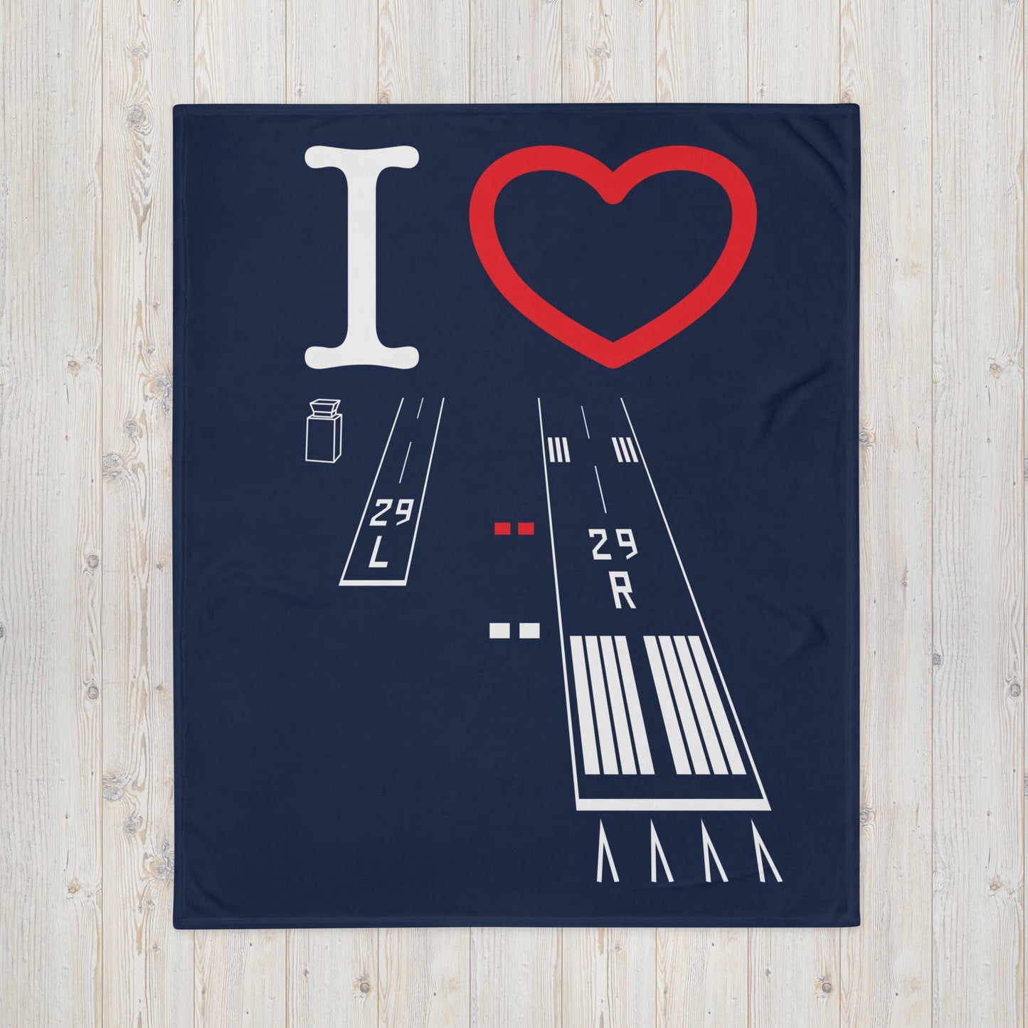 Torrance Airport Runways 29L / 29R - Throw Blanket