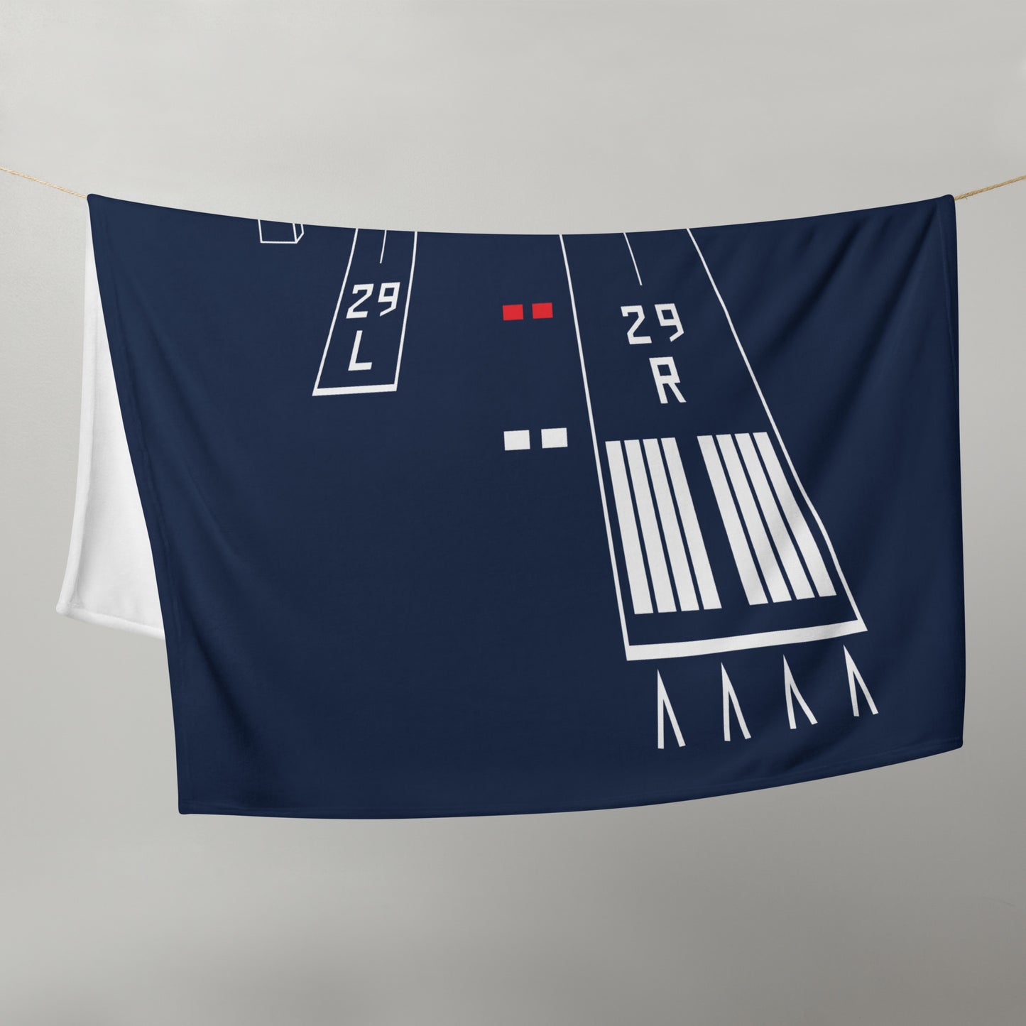 Torrance Airport Runways 29L / 29R - Throw Blanket