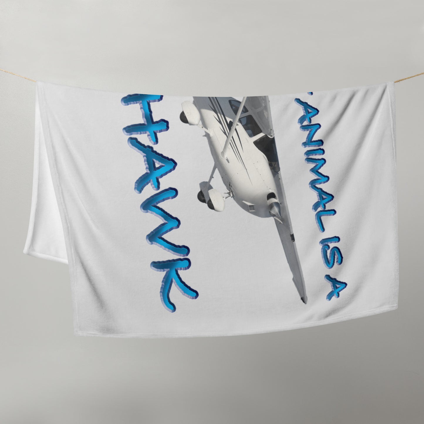 My Spirit Animal is a Skyhawk - Throw Blanket