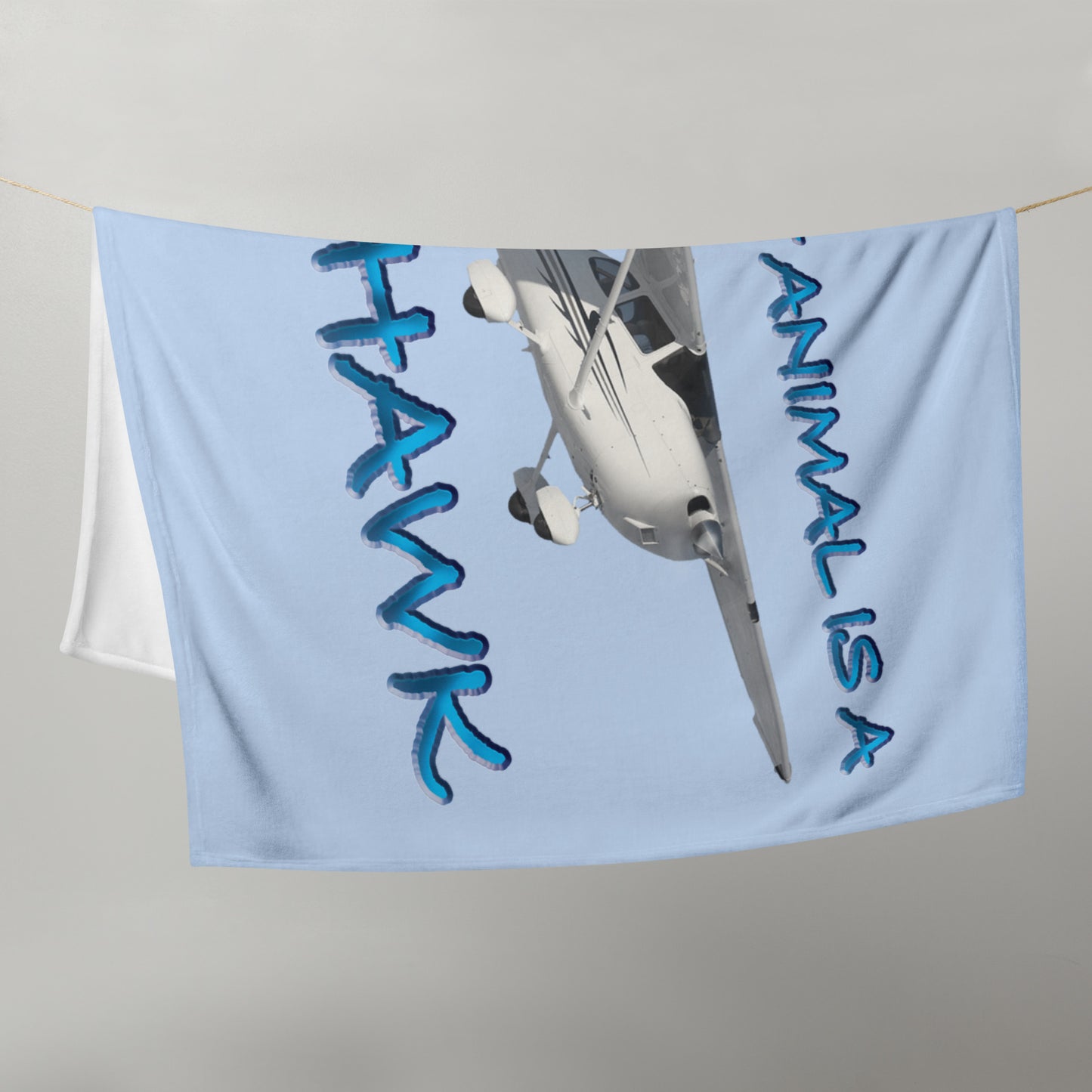 My Spirit Animal is a Skyhawk - Throw Blanket