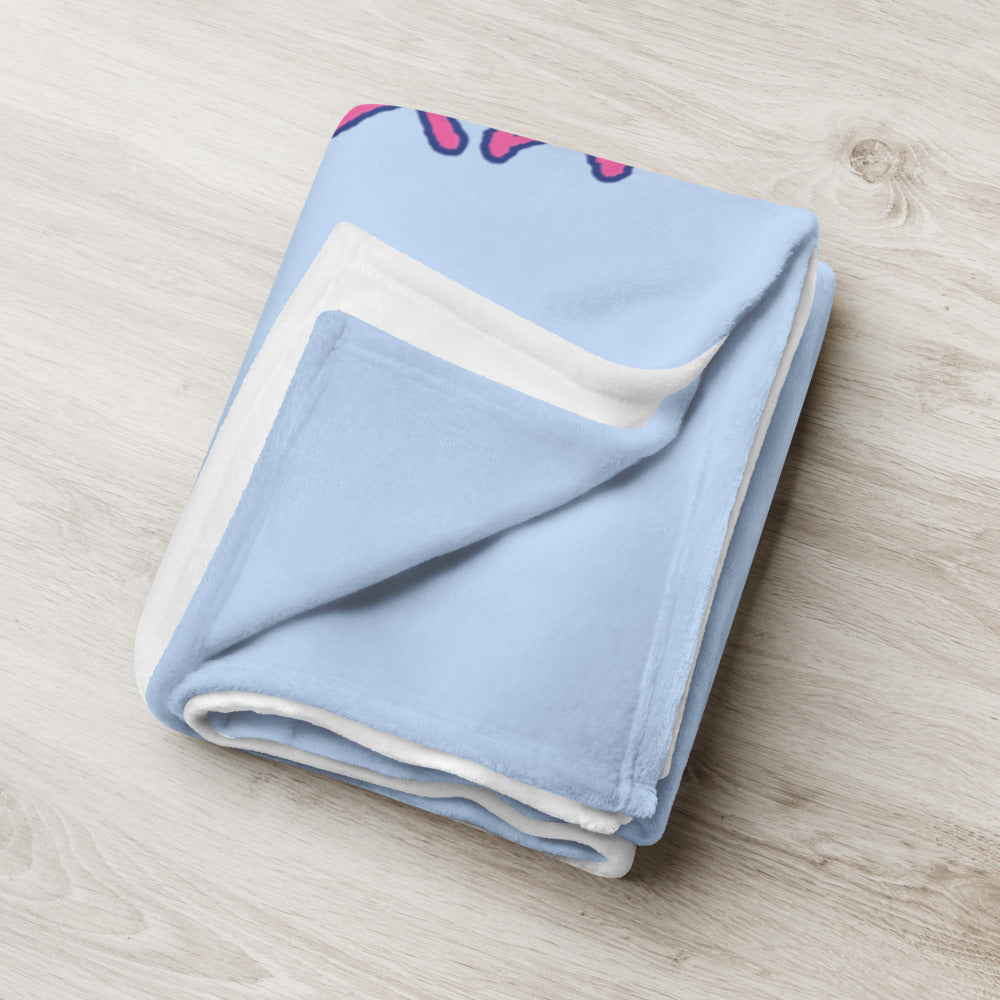 My Spirit Animal Skyhawk light blue throw blanket