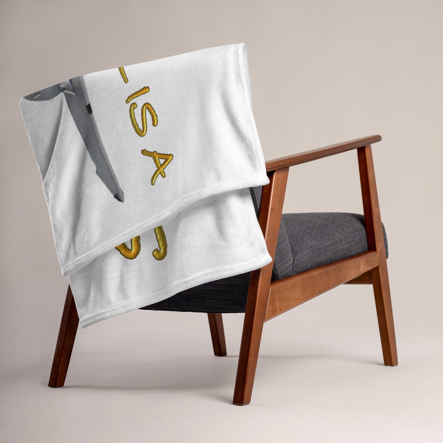 My Spirit Animal is a Skyhawk white throw blanket
