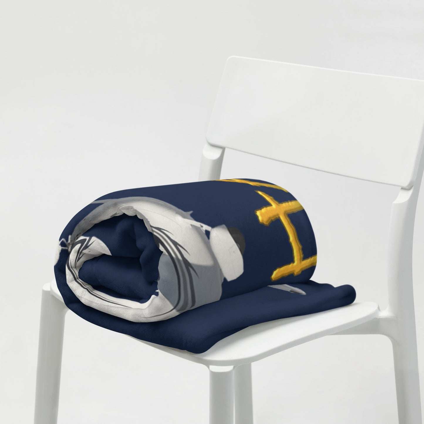 My Spirit Animal is a Skyhawk navy throw blanket