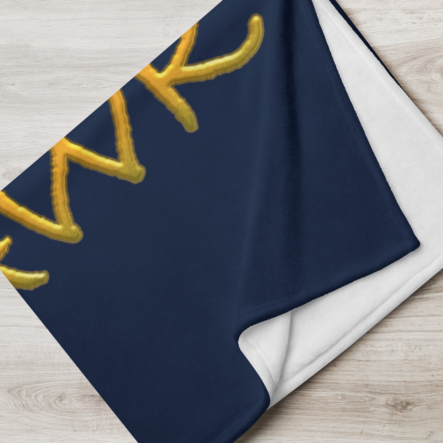 My Spirit Animal is a Skyhawk navy throw blanket