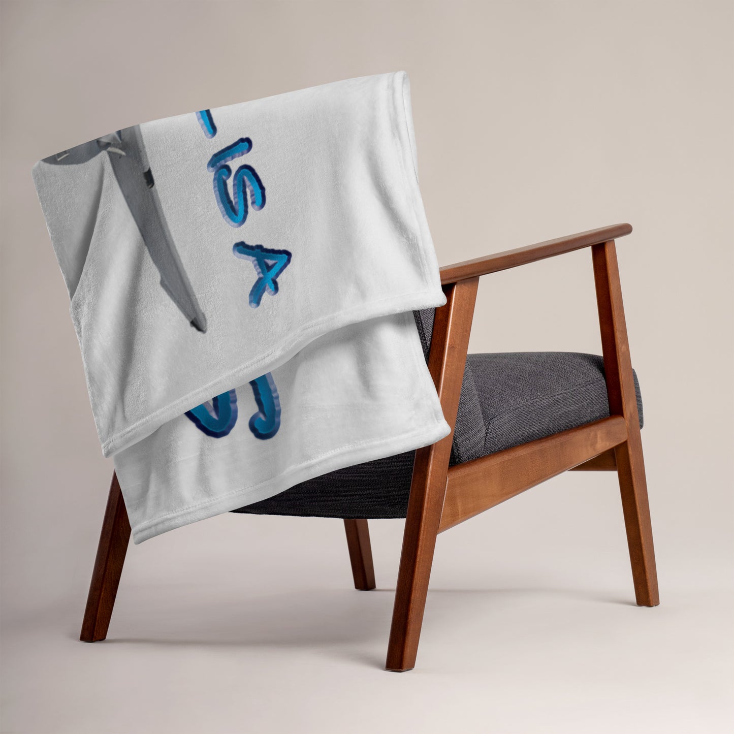 My Spirit Animal is a Skyhawk - Throw Blanket