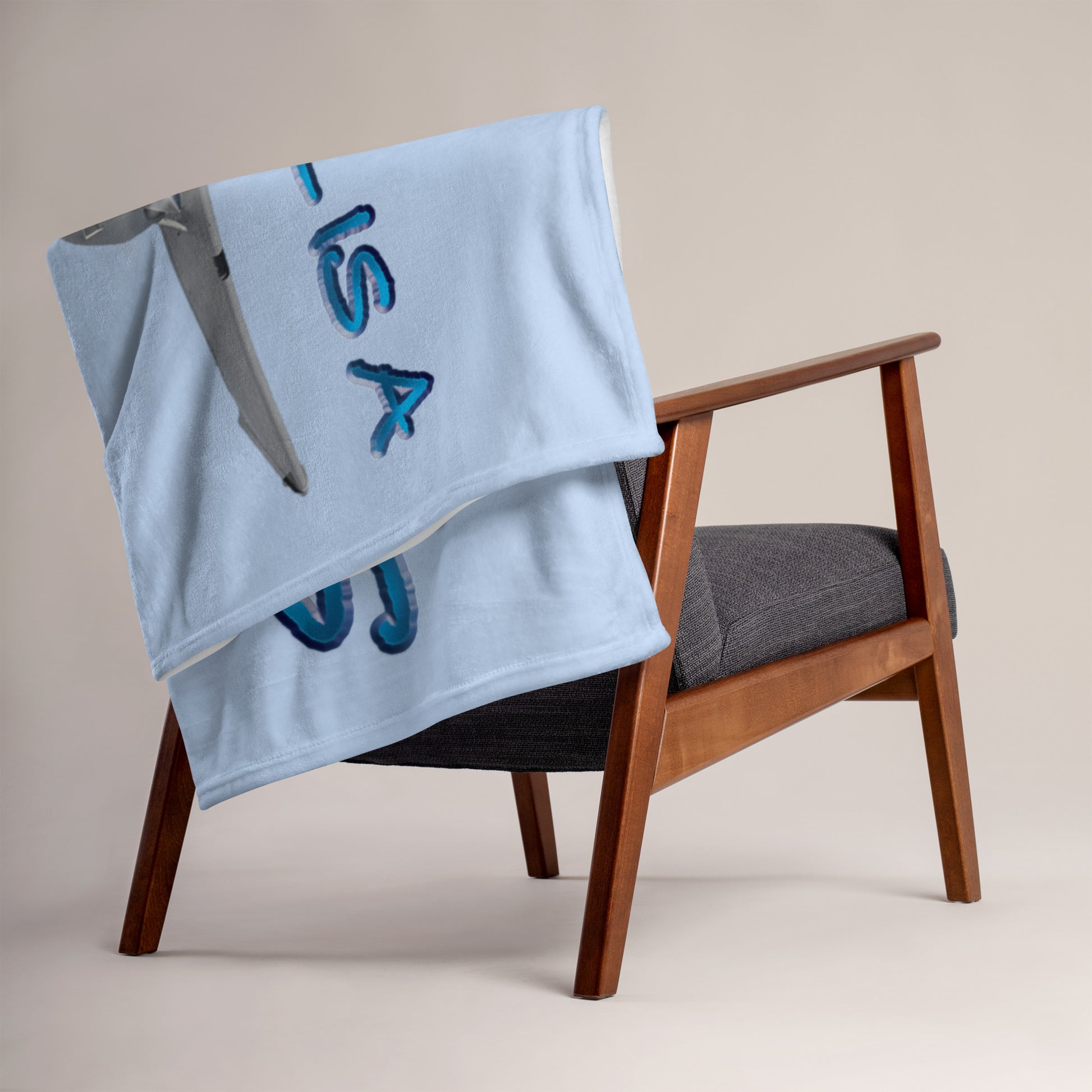 My Spirit Animal is a Skyhawk - Throw Blanket