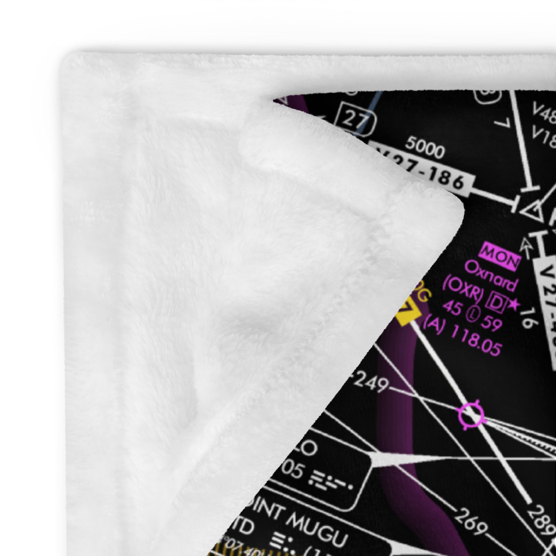 Enroute Low Altitude (ELUS3) Chart  throw blanket (invert)