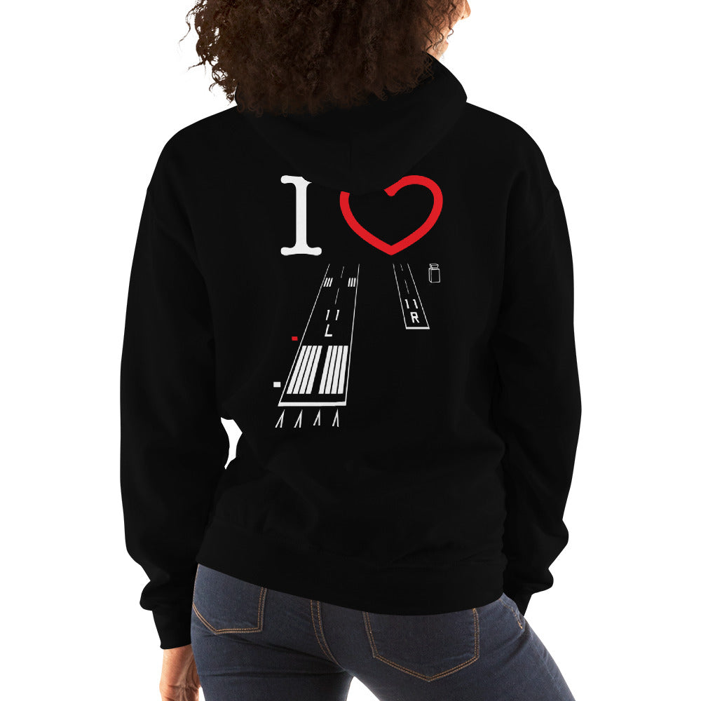 Torrance Airport Runways 29L / 29R - 11L / 11R - unisex hoodie
