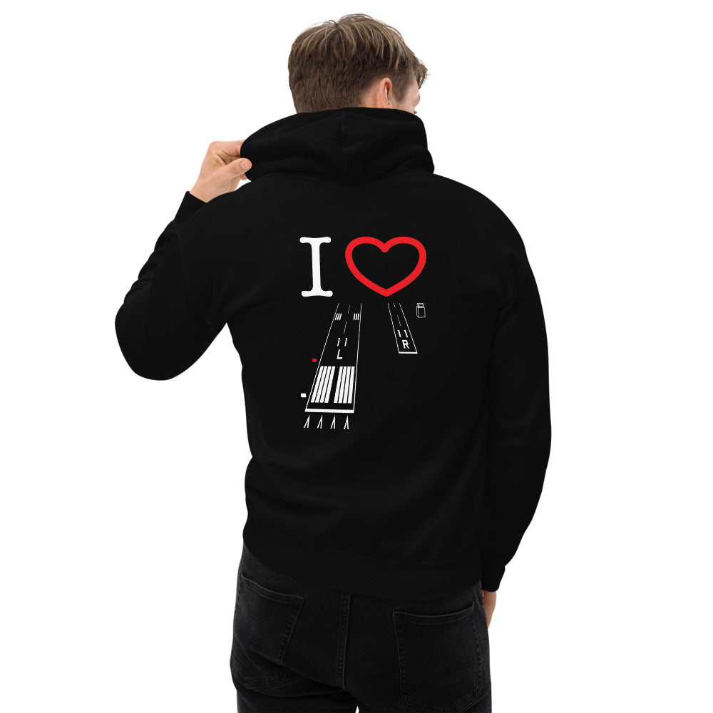 Torrance Airport Runways 29L / 29R - 11L / 11R - unisex hoodie