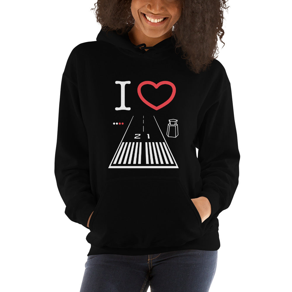 Santa Monica Airport Runway 21 / 3 - unisex hoodie